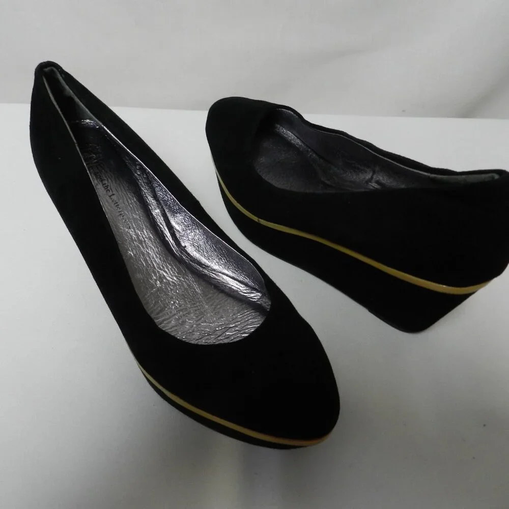 Pilcro & The Letterpress Anthropologie Suede platform wedge heels Size Sz 7